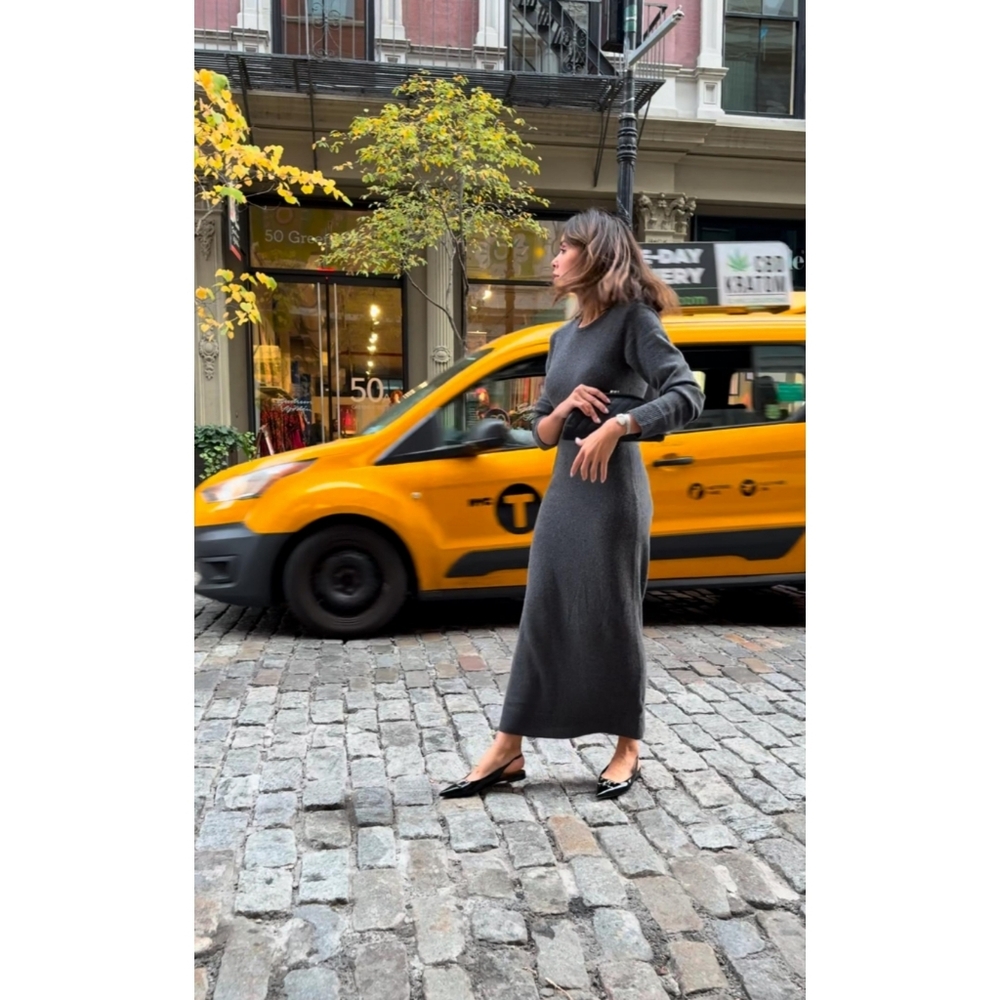 J.Crew Spring Street long-sleeve cashmere sweater-dress - Picture 2 of 9
